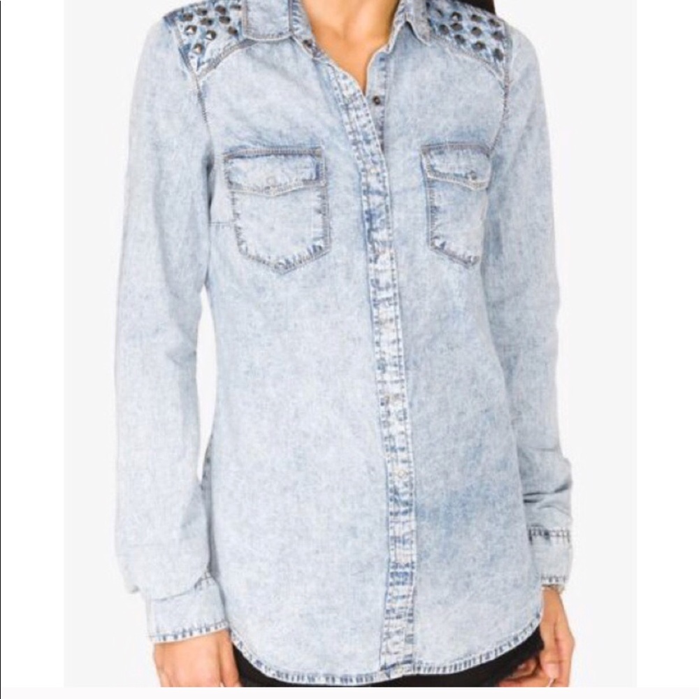 Jean long sleeve shirt